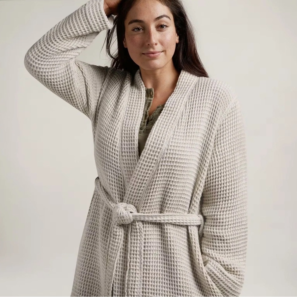 Parachute Beige Waffle Robe